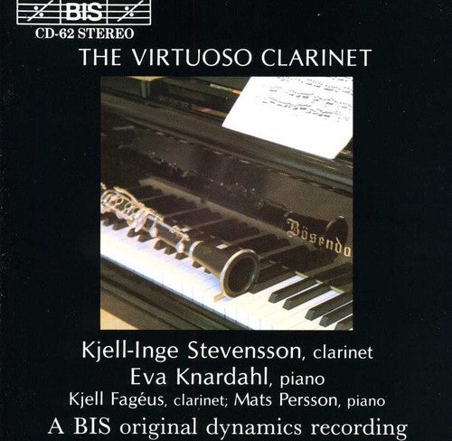the album cover for Mats Persson - Virtuoso Clarinet