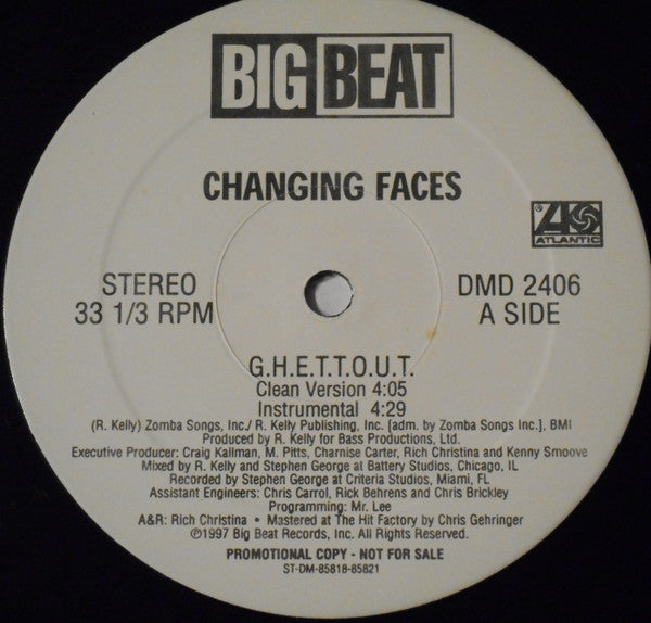 Changing Faces : G.H.E.T.T.O.U.T. (12", Promo)