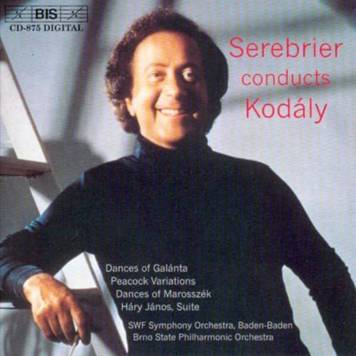 the album cover for José Serebrier - Kodaly: Dances of Galanta / Vars on the Peacock