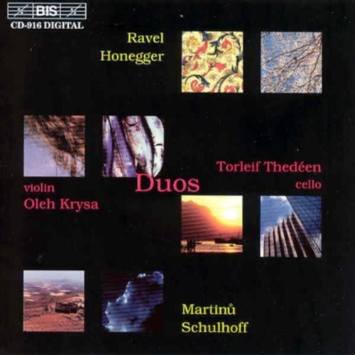 the album cover for TORLEIF THEDEEN - Sonatas for Violin & Cello