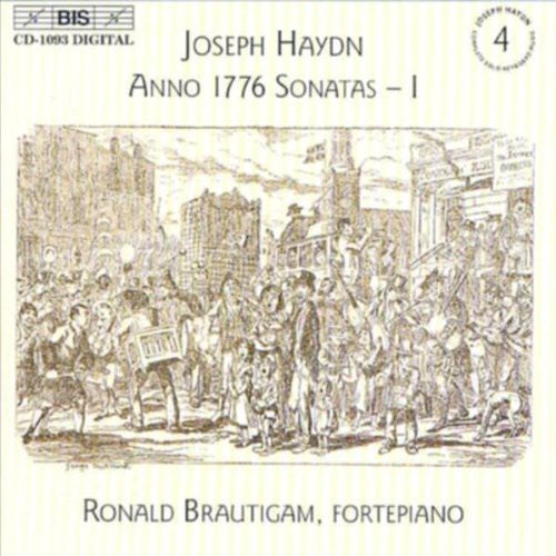 the album cover for Ronald Brautigam - Anno 1776 Sonatas-1 4 / Keyboard Sonatas 42-44