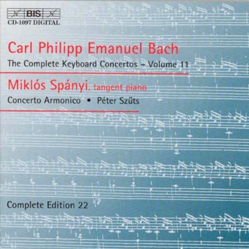 the album cover for Miklos Spanyi - Keyboard Concertos 11