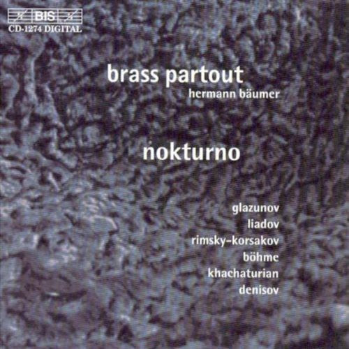 the album cover for Hermann Baumer - Russian Brass Music / Nokturno