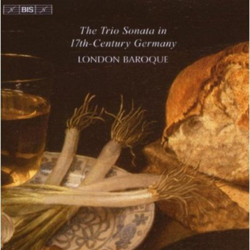 the album cover for London Baroque - Trio Sonata in 17th: Century Germany