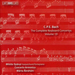 the album cover for Miklos Spanyi - Keyboard Concertos 19