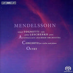the album cover for Polina Leschenko - Double Concerto & Octet