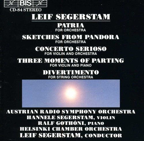 the album cover for Leif Segerstam - Concerto Setioso
