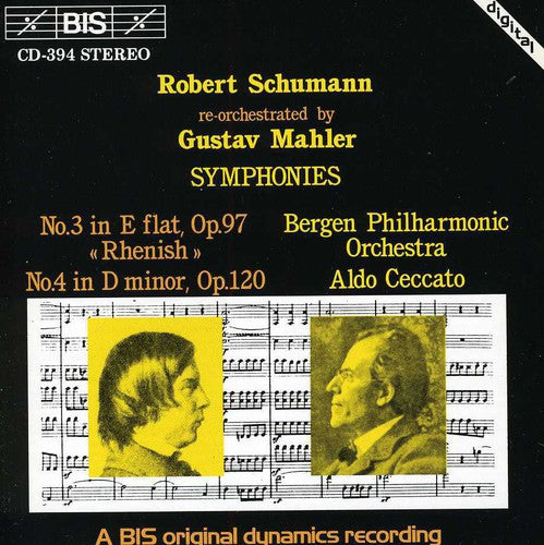 the album cover for Aldo Ceccato - Symphonies 3 & 4