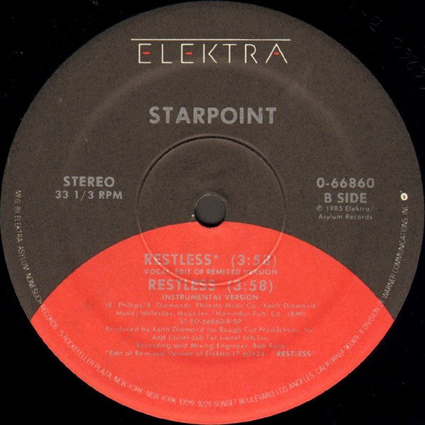 Starpoint : Restless (12")
