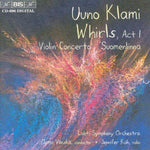 the album cover for Osmo Vanska - Whirls / Violin Concerto