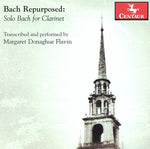 the album cover for Margaret Donaghue Flavin - Bach Repurposed: Solo Bach for Clarinet