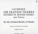 the album cover for Gambe di Legno Consort - Lachrimae or Seaven Teares