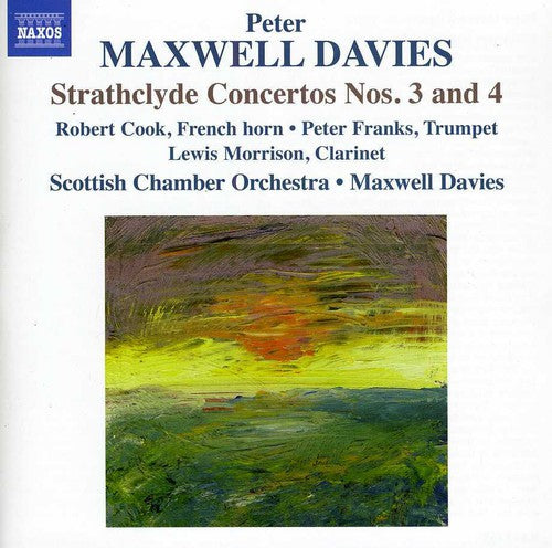 the album cover for Peter Maxwell Davies - Strathclyde Concertos Nos 3 & 4