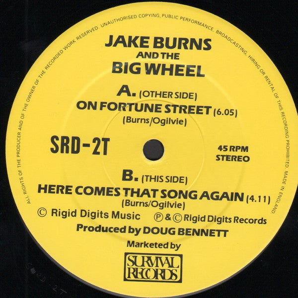 Jake Burns And The Big Wheel : On Fortune Street (12", Single)