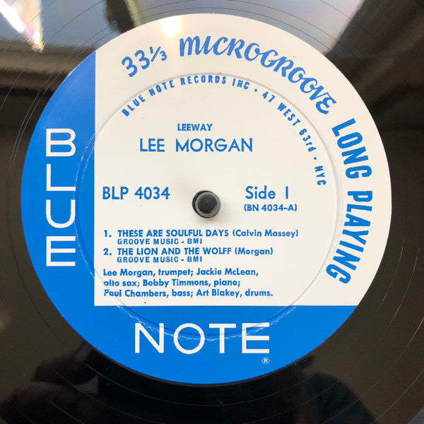 Lee Morgan : Leeway (LP, Album, Mono, RE, 200)