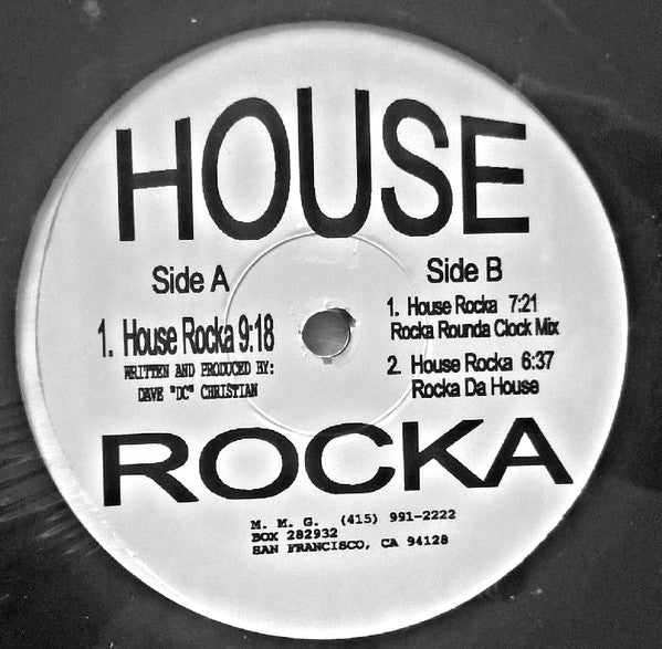 Dave "DC" Christian* : House Rocka (12")