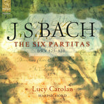 the album cover for Bach / Carolan - Six Partitas BWV 825-830