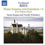 the album cover for Vassily Primakov - Piano Sonatas 6: Three Sonatas for Piano Duet
