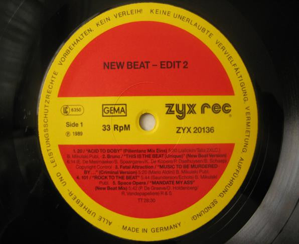 Various : New Beat - Edit 2 (LP, Comp)
