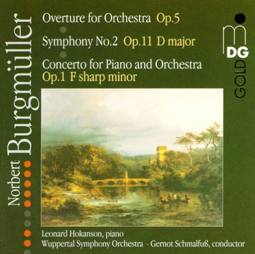 the album cover for N. Burgmuller - Overture for Orchestra Op 5 Sym 2 in D Major Op 11