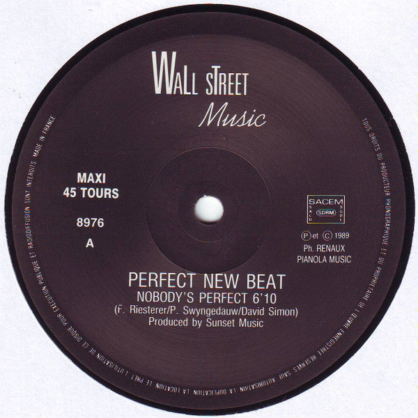 Perfect New Beat : Nobody's Perfect (12", Maxi, M/Print)