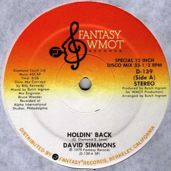 David Simmons (2) : Holdin' Back (12")