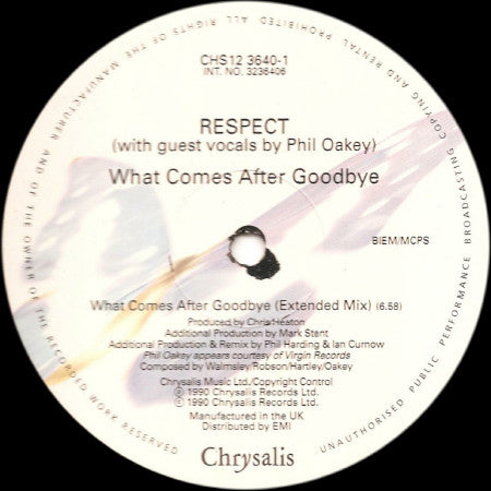 Respect (6) : What Comes After Goodbye (12")