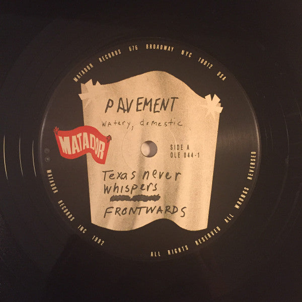 Pavement : Watery, Domestic (12", EP)