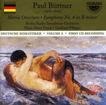 the album cover for Buttner / Frank / Pfluger / Brso - Heroic Overture / Symphony 4 in B minor