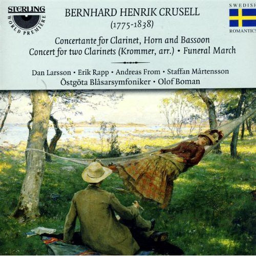 the album cover for Crusell / Larsson / Rapp / Martensson / From - Concerto for Two Clarinets