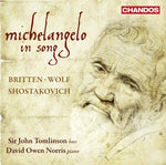 the album cover for John Tomlinson - Michelangelo in Song