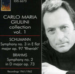 the album cover for Carlo Maria Giulini - Carlo Maria Giulini Conducts Schumann & Brahms