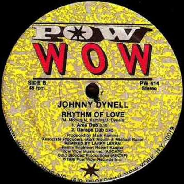 Johnny Dynell : Rhythm Of Love (12")