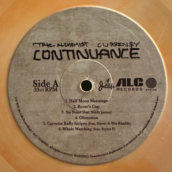 The Alchemist*, Curren$y : Continuance (LP, Album, Ltd, Ora)