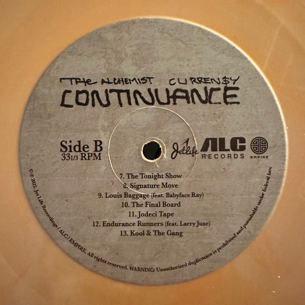 The Alchemist*, Curren$y : Continuance (LP, Album, Ltd, Ora)