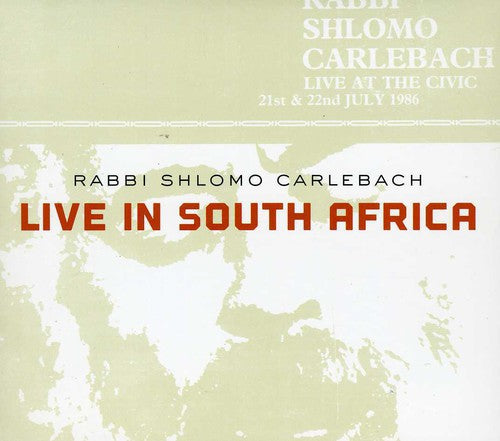 the album cover for Shlomo Carlebach - Live in South Africa