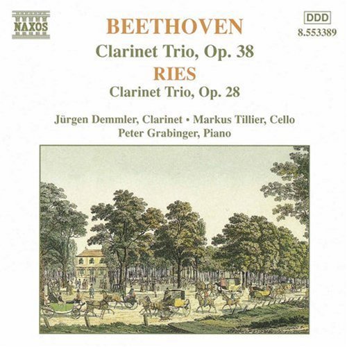 the album cover for Beethoven/Ries - Clarinet Trio Op 38 / Clarinet Trio Op 28