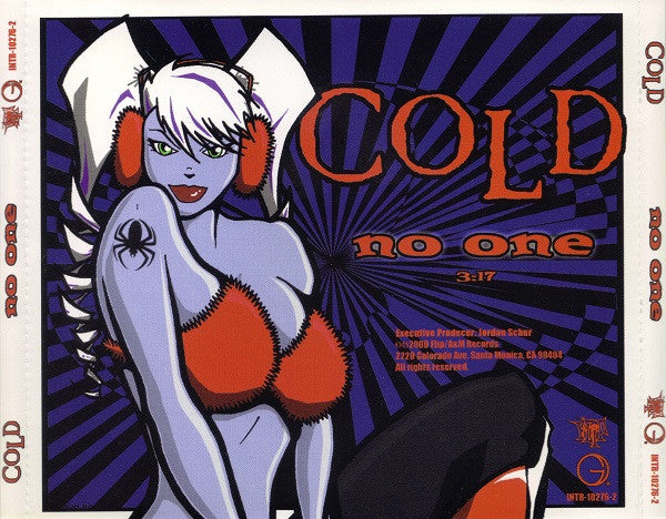 Cold (4) : No One (CD, Single, Promo)