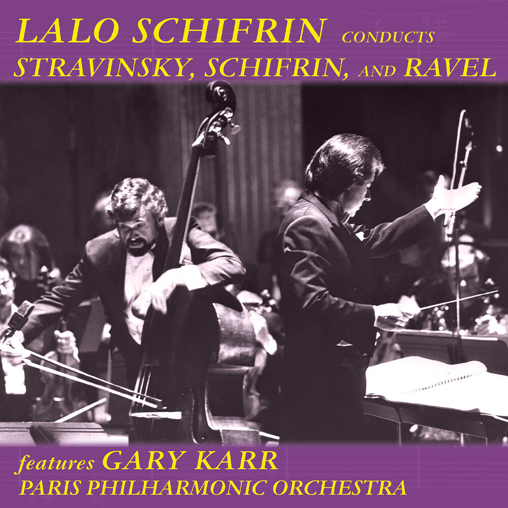 the album cover for Lalo Schifrin - Schifrin Conducts Stravinsky Schifrin & Ravel