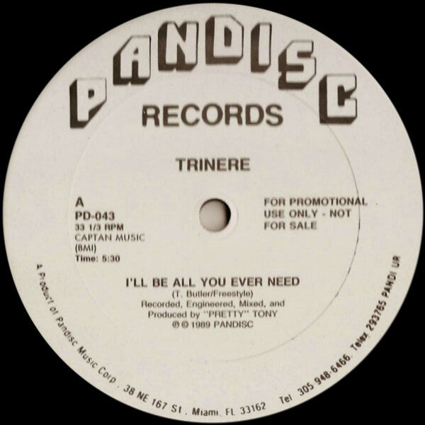 Trinere : I'll Be All You Ever Need (12", Promo)