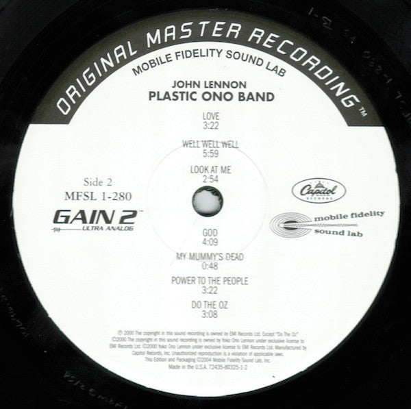 John Lennon / Plastic Ono Band* : John Lennon / Plastic Ono Band (LP, Album, Ltd, Num, RE, RM, 180)