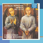 the album cover for Bach / Junghanel / Cantus Colln - Motets BWV 225-230