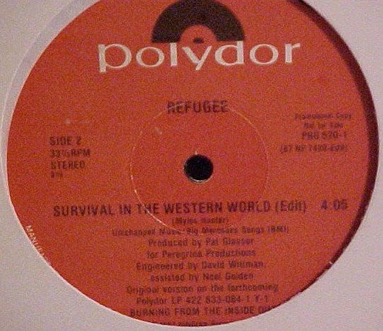 Refugee : Survival In The Western World (12", Single, Promo)