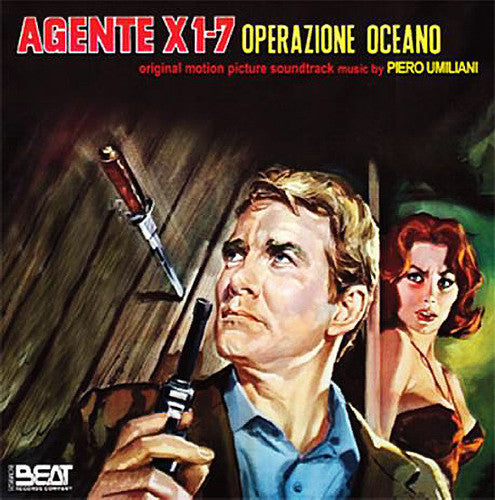 the album cover for Piero Umiliani - Agente X1-7 Operazione Oceano
