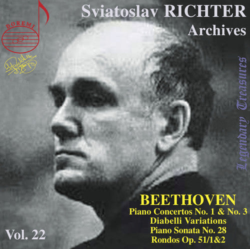the album cover for Beethoven / Richter - Richter Archives 22