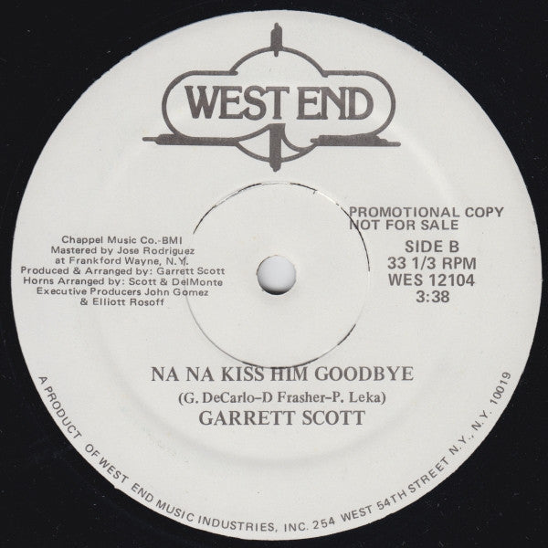 Garrett Scott : Na Na Kiss Him Goodbye (12", Promo)
