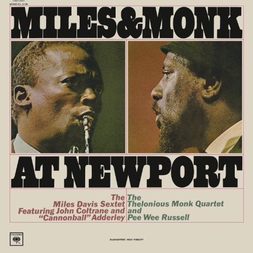 the album cover for Miles Davis - Miles & Monk At Newport [Mono Vinyl]