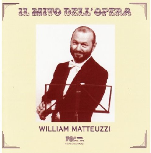 the album cover for William Matteuzzi - Recital