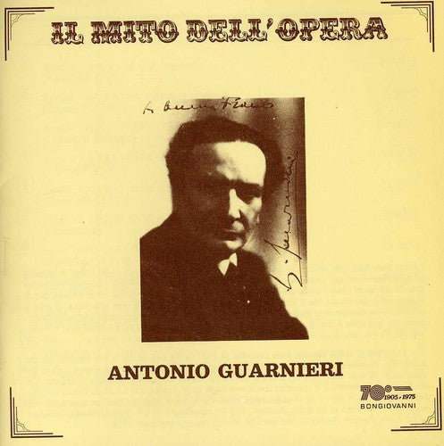 the album cover for Antonio Guarnieri - Il Mito Dell'opera: Antonio Guarnieri