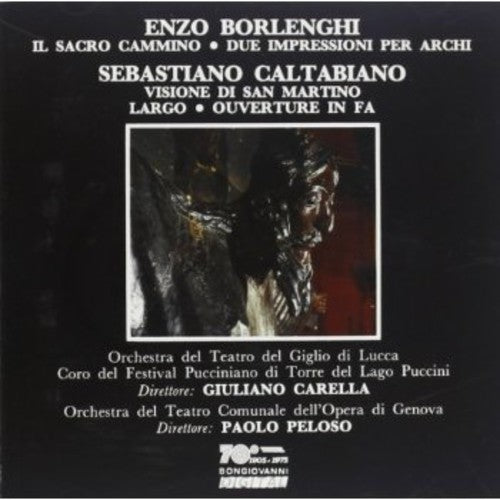 the album cover for Giuliano Carella - Il Sacro Cammino / Due Impressioni Per Archi
